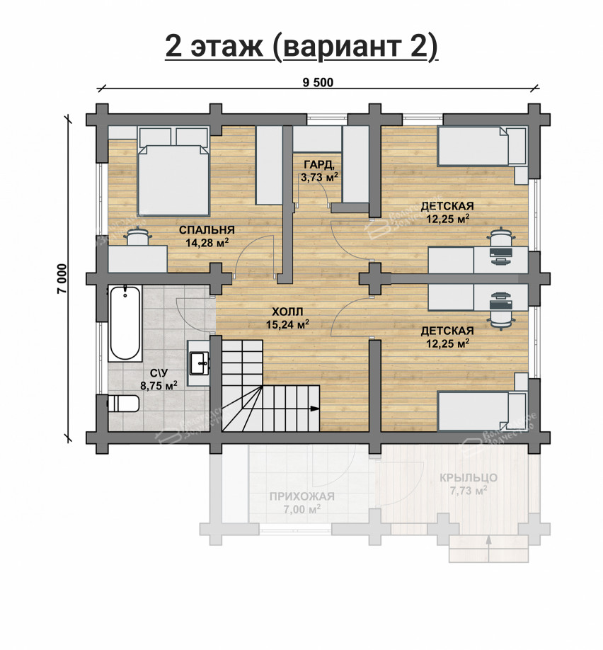 Дом из бревна VZ-141